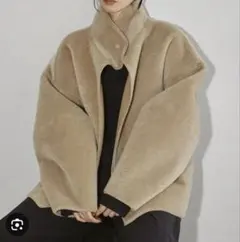 TODAYFUL Standcollar Boa Jacket ベージュ