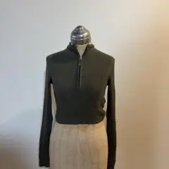 SHEIN オリーブグリーン ハイネック セーター S