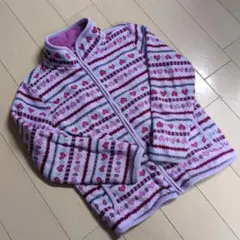UNIQLO フリースジャケット 130 ハート柄