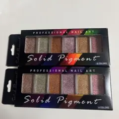 Solid Pigment ネイルアート 6色セット 2個セットのサムネイル
