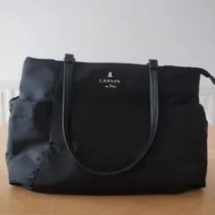 LANVIN en Bleuブラックナイロントートバッグ マザーズバッグのサムネイル