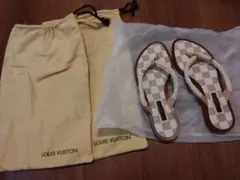 LOUIS VUITTON チェック柄トングサンダル　ダミエのサムネイル