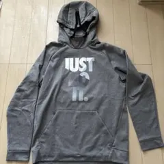 NIKEグレー JUST DO IT. パーカー Mサイズ