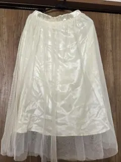 earth music&ecologyアイボリー フレアスカート