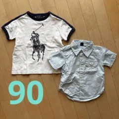 90cm ポロラルフローレン　Tシャツ　babyGap 半袖シャツ ポロマーク
