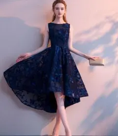 送料無料 未使用 9号 M フィッシュテ－ル 光沢 ドレス (WA4196)