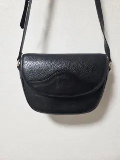 美品✨イルビゾンテ ショルダーバッグ ハーフムーン レザー 黒 