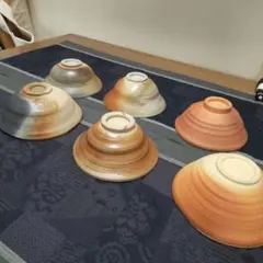 茶碗 色々 6ケ 備前焼 K
