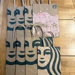 スターバックス ショップ袋 8枚ショッパー まとめ売り