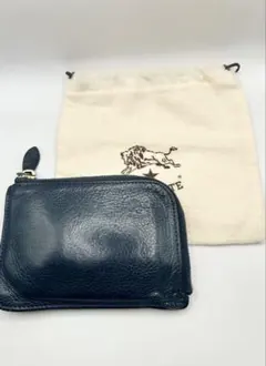 LOMEI LEATHER WORKS レザー コインケース ネイビー - メルカリ