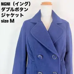 【美品】INGNI イング ダブルボタンジャケット 紺ブレ【Ｍ】ネイビー519のサムネイル