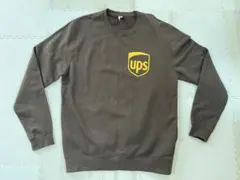 UPS ロゴ スウェット L ブラウン トレーナー 企業ロゴ 古着 USA