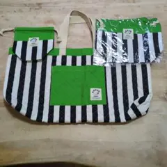 入園・入学準備　HOPPE ストライプバッグ 　コップ　お弁当　ピアニカ　ケース