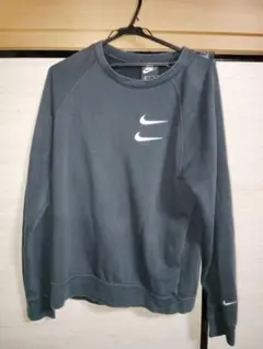 NIKEナイキ スウェット 2連刺繍スウォッシュ Mサイズフェード