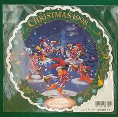 1998年 東京ディズニーランド15周年クリスマス両面ステッカーシール
