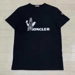 極美品］モンクレール ロゴプリントTシャツ ブラック XL - メルカリ