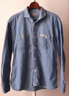 THE FLAT HEAD フラットヘッド 長袖 シャンブレーシャツ 40