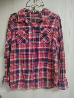 長袖シャツ　チェック