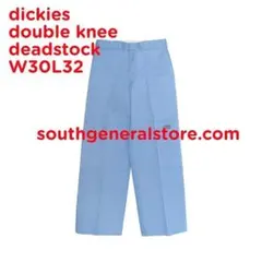 希少! W30L32 廃番 スカイブルー メキシコ製 ディッキーズ ダブルニー