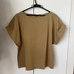 OPAQUE.CLIP ブラウン ベージュ カットソー 半袖