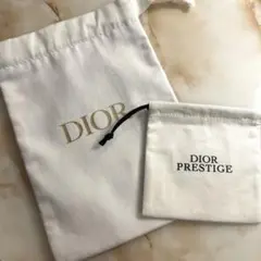 Dior巾着ホワイト 2点