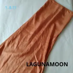 【LAGUNAMOON】Sサイズ　光沢のあるオレンジ系色合い　マーメイドスカート