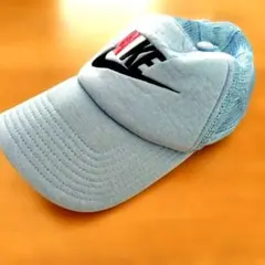 NIKE キャップ ライトブルー メッシュ　サイズ約53〜56㌢
