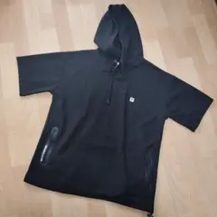 CONVERSE 半袖パーカー 黒 size:Мのサムネイル