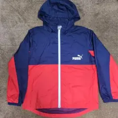 PUMA フード付きジャケット 150cm ネイビー/レッド　ウインドブレーカー