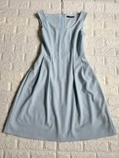 FOXEY NEW YORK フィット&フレア　ワンピース⭐︎ライトブルー　38