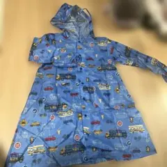 レインコート 青 車両デザイン Lサイズ