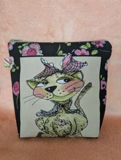 【特別価格】新柄オシャレ猫ポーチＧ-② ロラライハリス