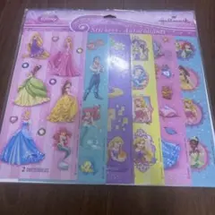 ハワイ購入　ディズニープリンセスシール　各プリンセス1シートずつ