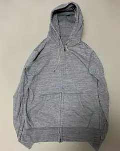 OLD UNIQLOダブルジップ パーカー　霜降グレー　 y2k archive