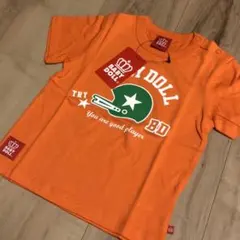 新品☆ベビードール 半袖Ｔシャツ☆90 オレンジ