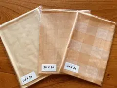 布地　ハギレセット ⑤ （オレンジ系3枚）