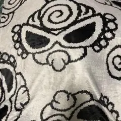 ヒステリックミニ　モノトーン総柄 ブランケット 75×100cm ひざ掛け