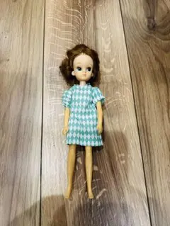 k*中様 昭和レトロ 初代 リカちゃん人形 当時物 おへそあり