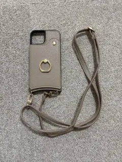 iPhone14 カード収納付きショルダーケース