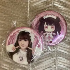 きゅるりんってしてみて ガチャガチャ 缶バッジ　チバゆな