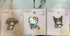 マイメロディ・ハローキティ・クロミ ワッペンシール