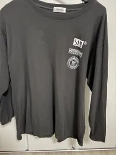 SIM ダークグレー ロングスリーブTシャツ