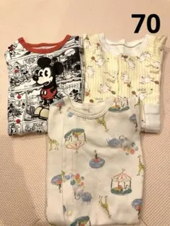 ロンパース　70　3着セット　春　秋　男の子　女の子