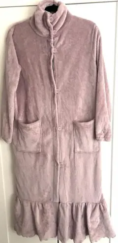 ニトリ　着る毛布　ローズ　フリーサイズ　フリル　ピンク　フリース　ロング