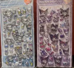 F⭐️2枚セット　ボンボンドロップシール　シナモロール　クロミ