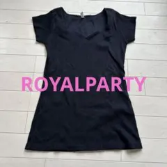 ROYALPARTY＊カットリブオープンネック半袖トップスのサムネイル