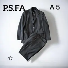 P.S.FA スーツ セットアップ A5 M グレー ストライプ 2ボタン