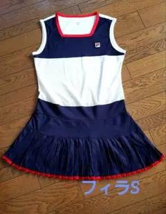 FILA テニスウェア Sサイズ プリーツワンピース