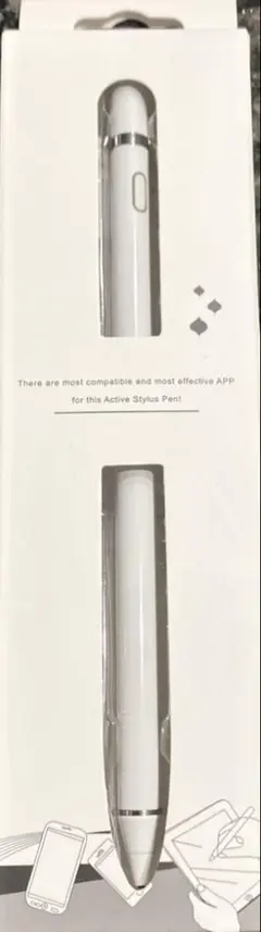 [ほぼ新品]ホワイト タッチペン iPadスタイルペン