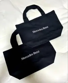 Mercedes-Benz 黒 ミニトートバッグ 2個セットのサムネイル